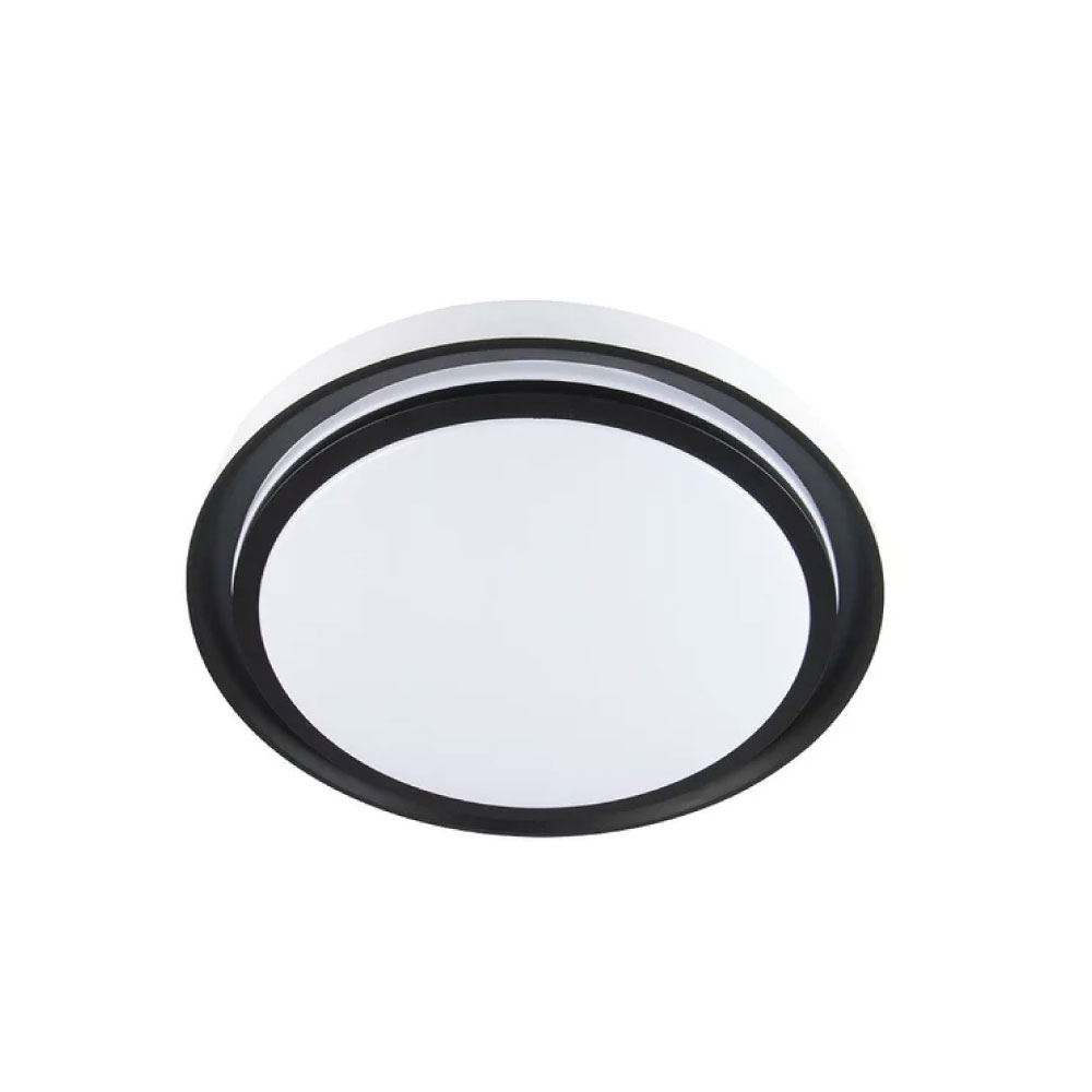 Plafon de Sobrepor LED Zony Multitemperatura Redondo Dimerizvel Preto 36W 2670 Nordecor